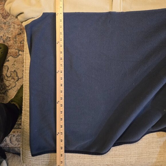 vineyard vines men's 2xb Big blue white Colorblock Harbor Quarter snap fleece - Picture 8 of 9